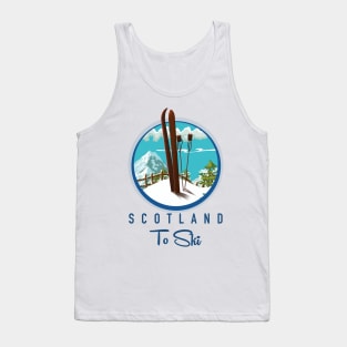 Scotland To Ski logo Tank Top